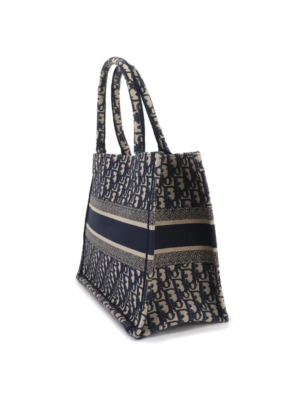 Dior Oblique Book Tote Canvas Navy